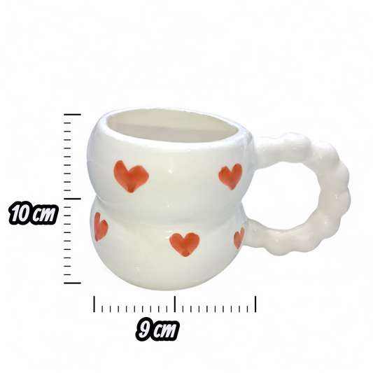 Large mug handmade Moroccan fez pottery