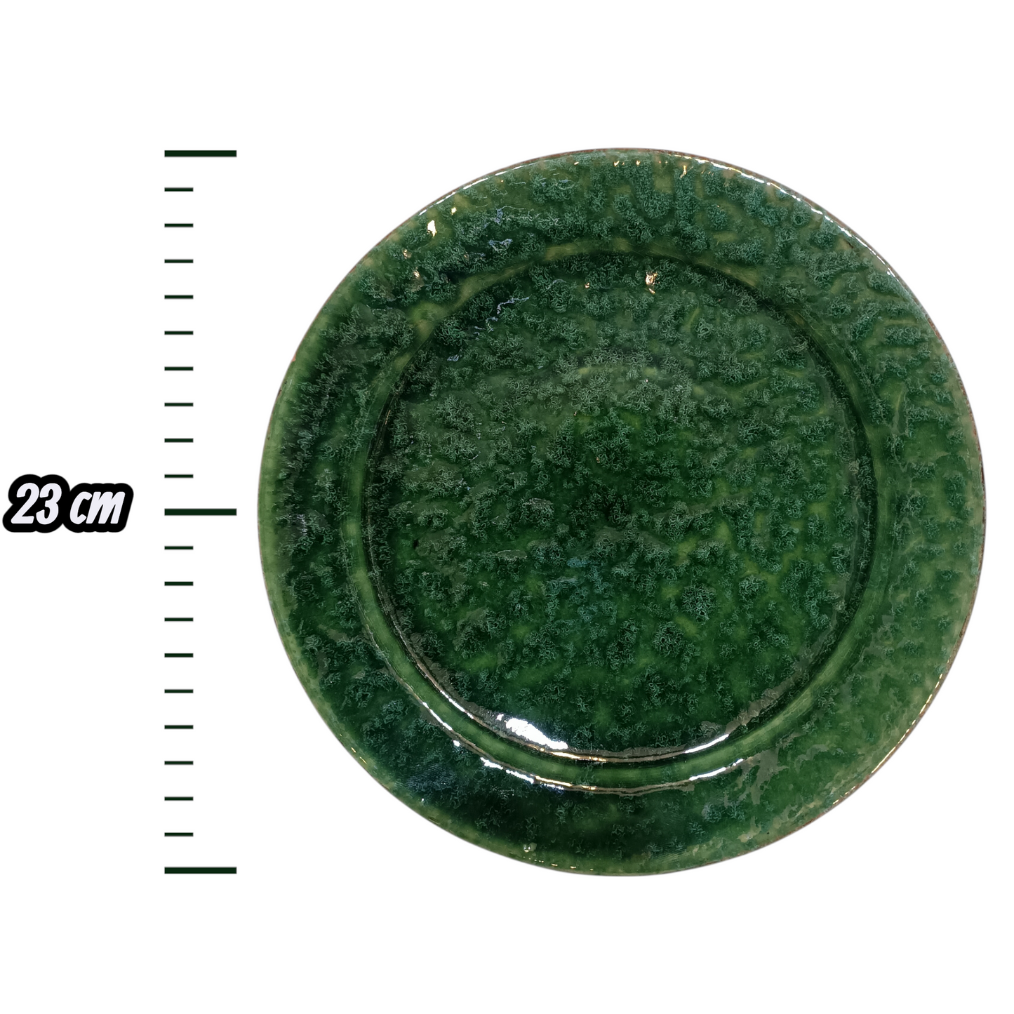 Grünes Keramik-Servierteller-Set, 6-teiliges Set Servierteller für Mittag- oder Abendessen (6 Teller)