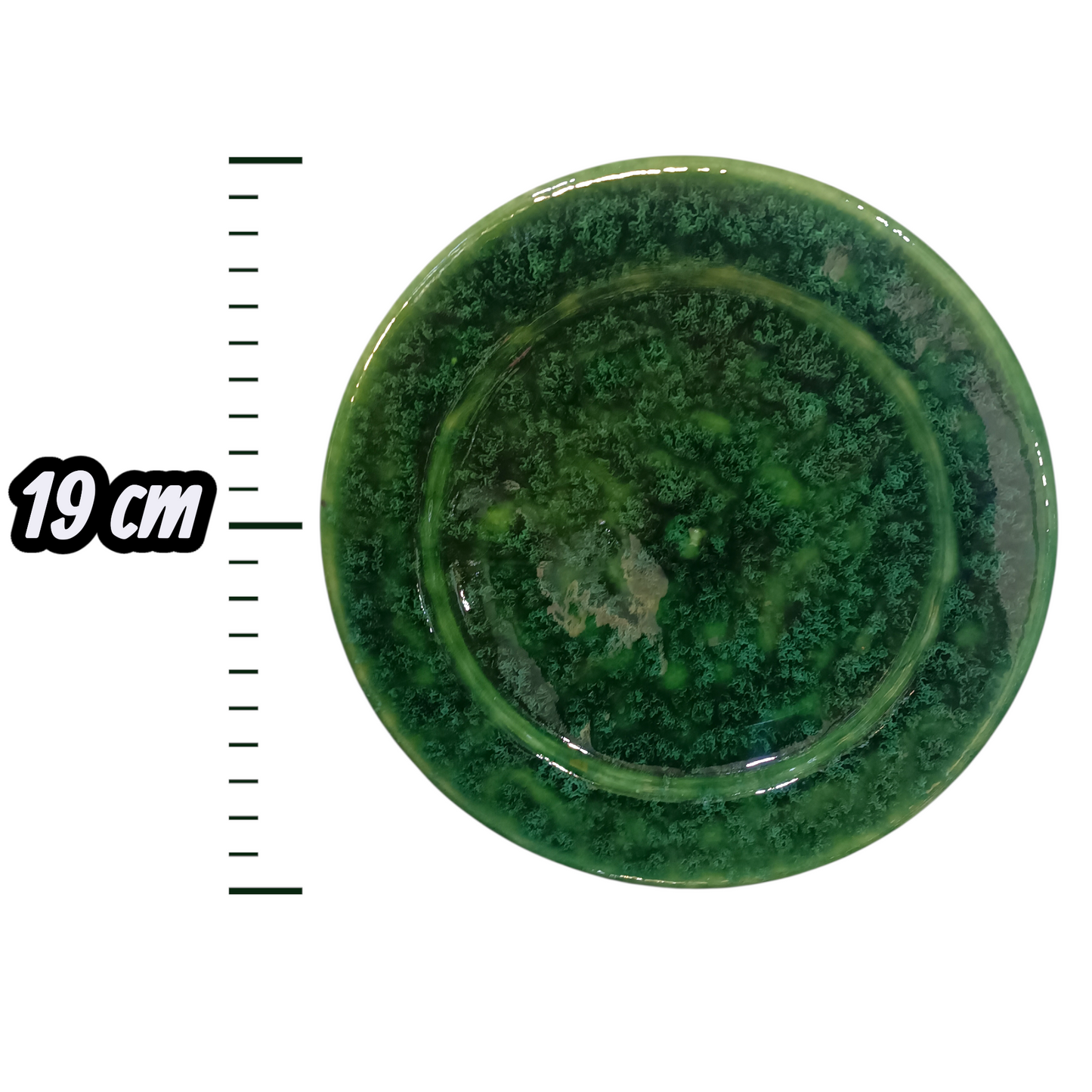 Grünes Keramik-Servierteller-Set, 6-teiliges Set Servierteller für Mittag- oder Abendessen (6 Teller)