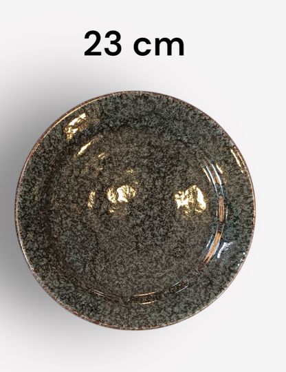 Black Moroccan plates | Fez Pottery Dining Sets