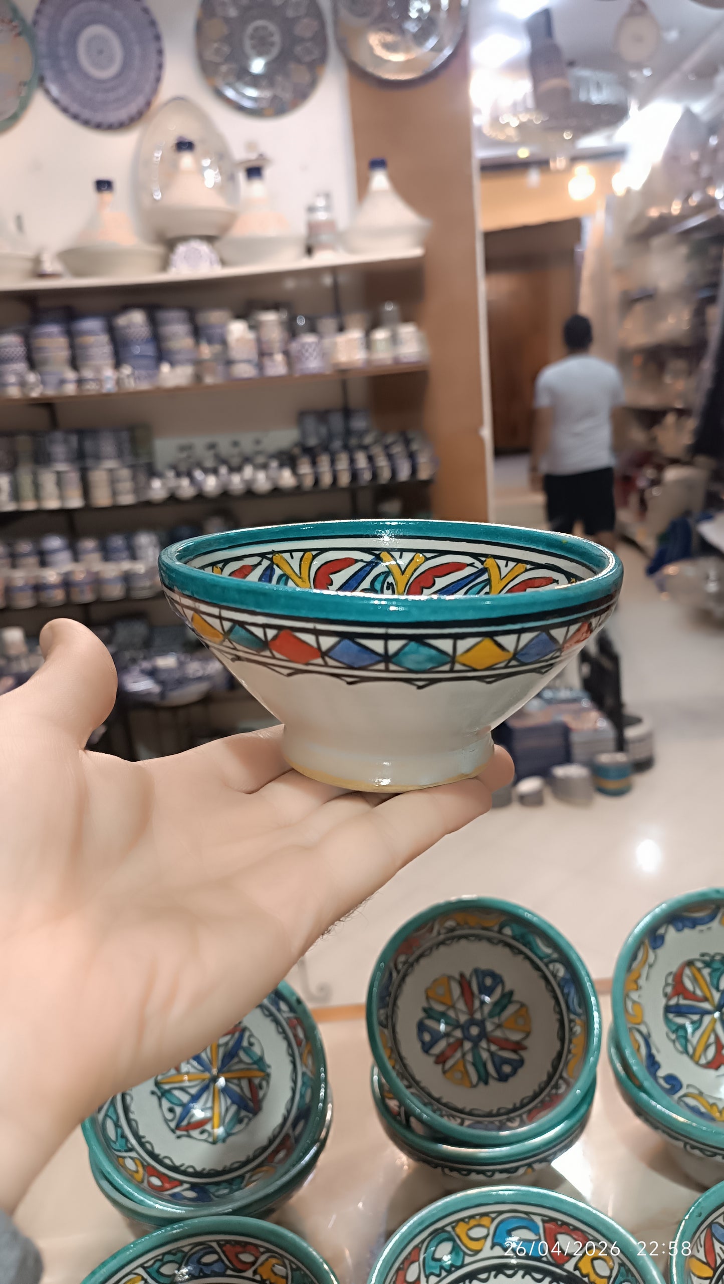 Traditional Moroccan  Ceramic Bowls Hand-Painted Unique Set