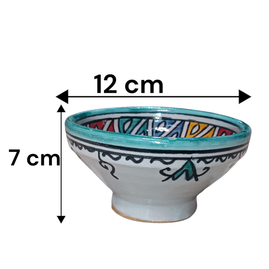 Traditional Moroccan  Ceramic Bowls Hand-Painted Unique Set