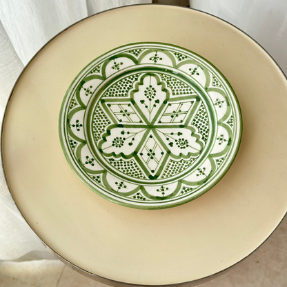 6 dinner plats hand-painted dishwasher microwave safe (6 plats)