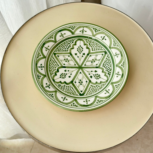 6 dinner plats hand-painted dishwasher microwave safe (6 plats)