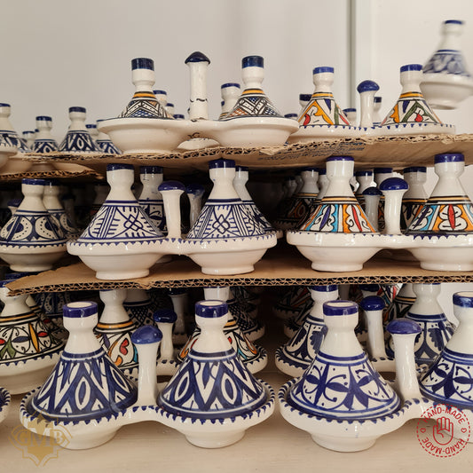 Handmade Moroccan Fes Spice Tagine – Lead-Free