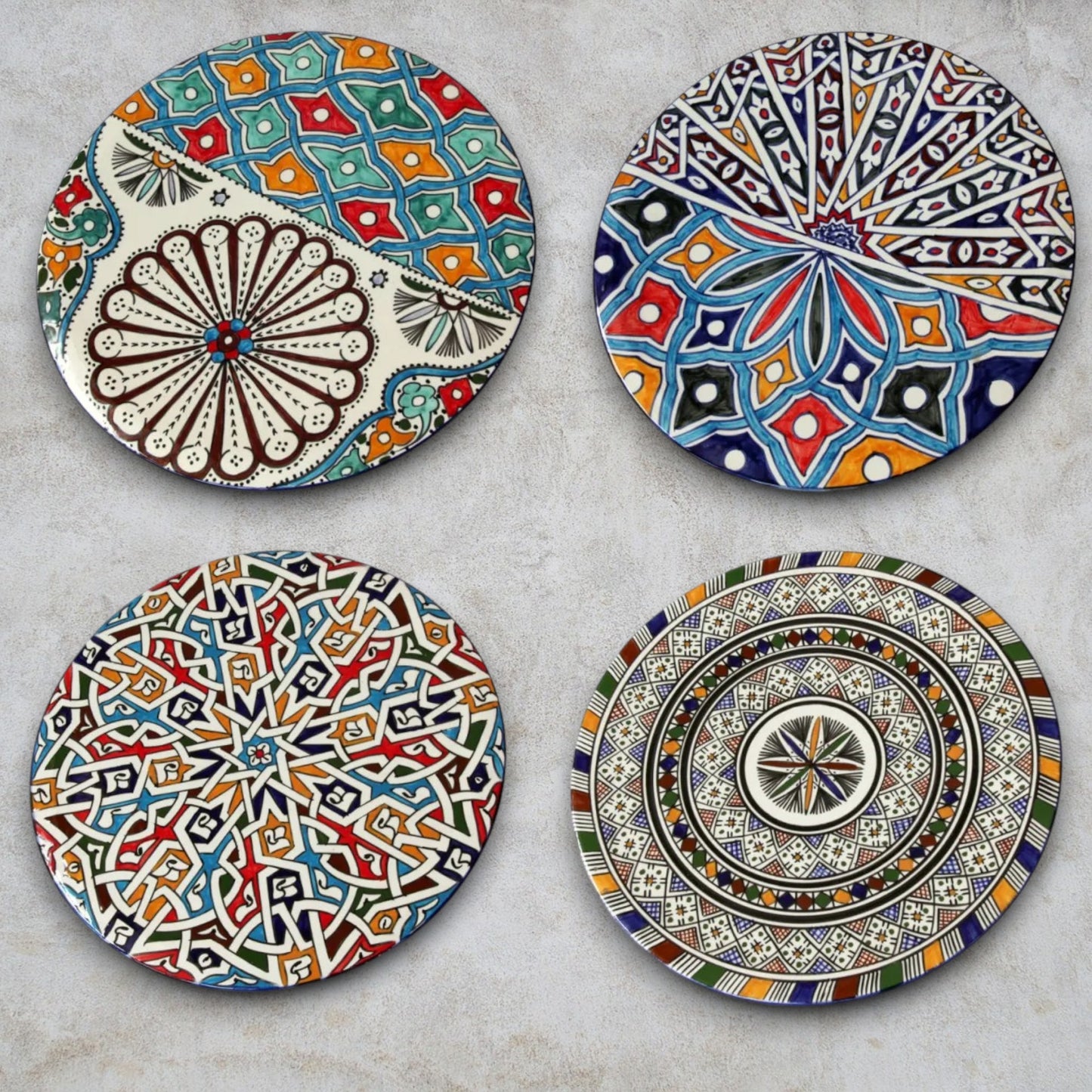 Moroccan pottery Handmade Hand painted Art Artisanal Fez pottery