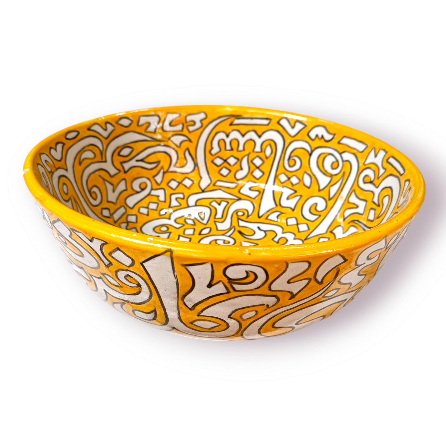 6 salad bowl handmade and hand painted