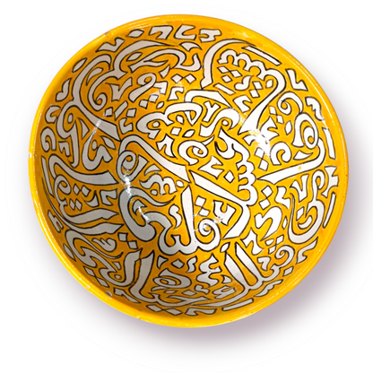 6 salad bowl handmade and hand painted