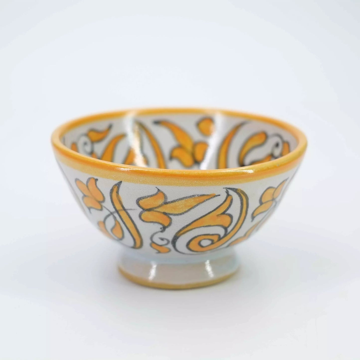 6 Bowls with floral motifs - Fez ceramics - Morocco