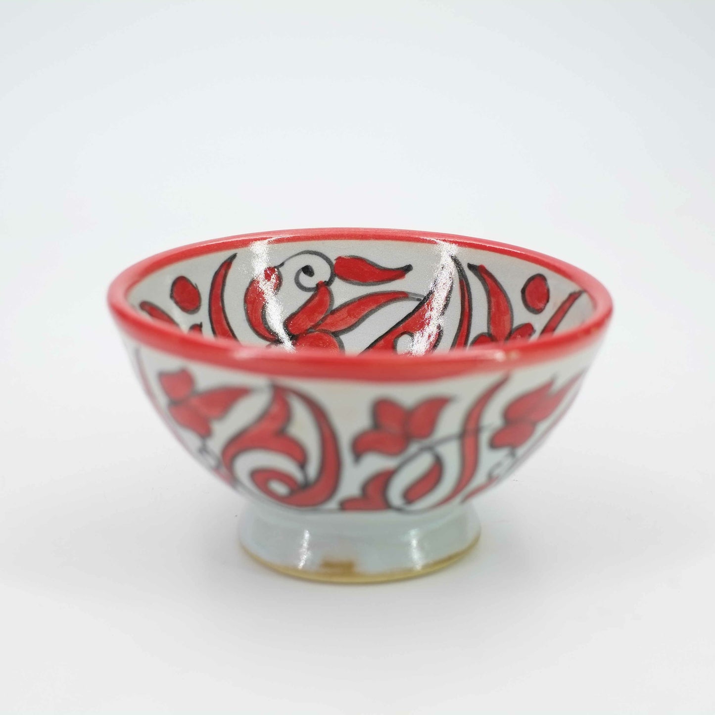 6 Bowls with floral motifs - Fez ceramics - Morocco