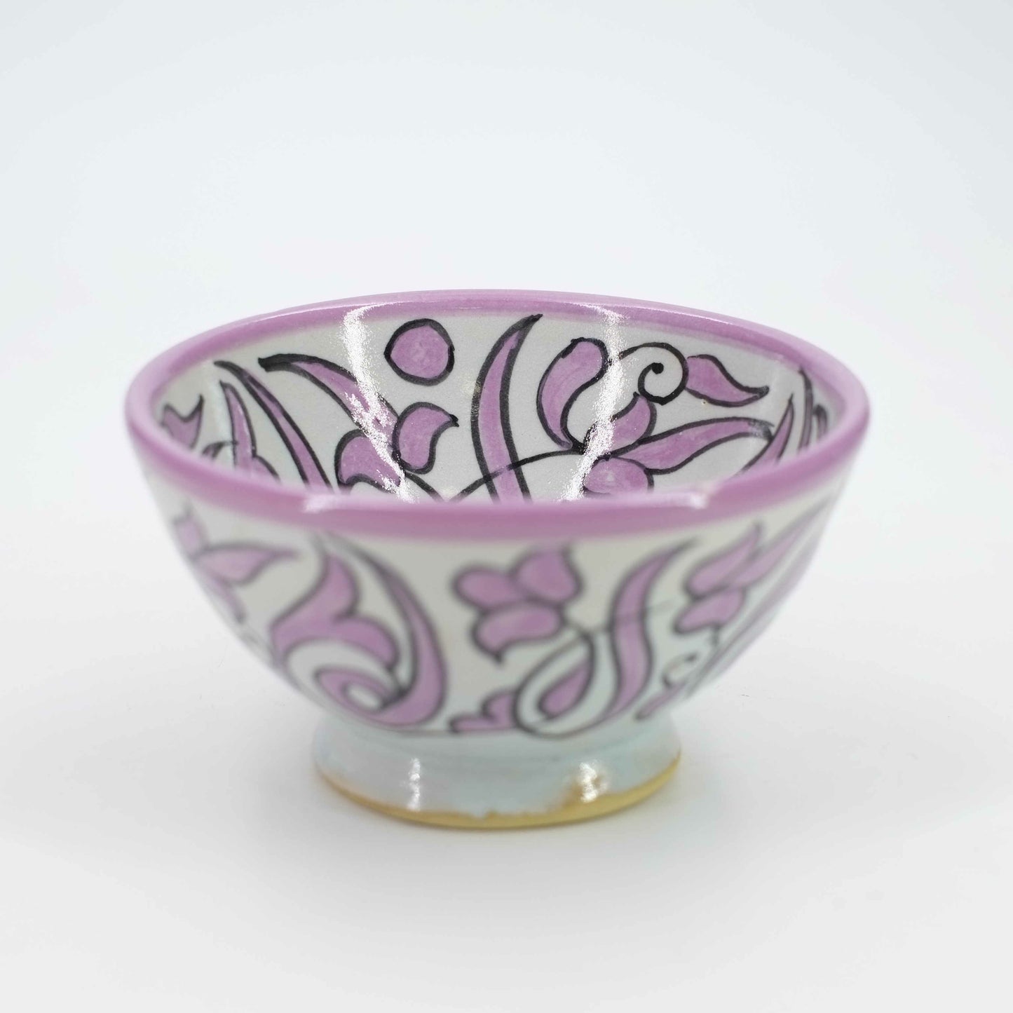 6 Bowls with floral motifs - Fez ceramics - Morocco