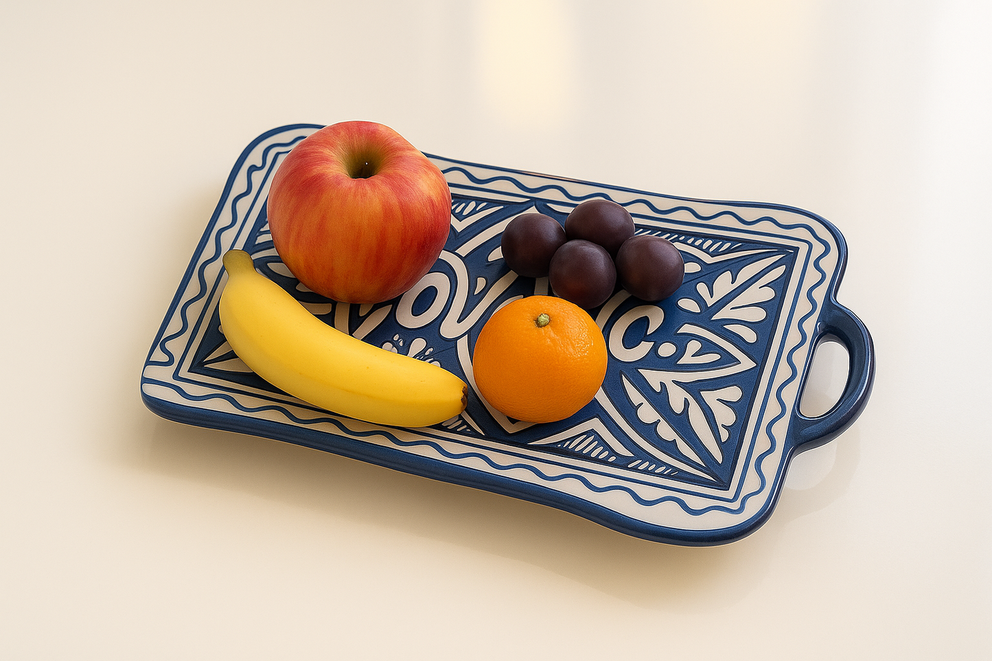 6 pottery trays from the city of Fez