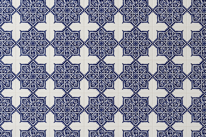 Handmade Moroccan Zellige Tiles Blue & White – Traditional Ceramic Wall Tiles