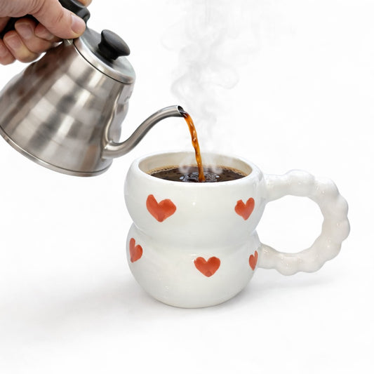 Large mug handmade Moroccan fez pottery