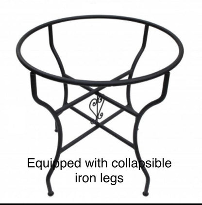 Handmade Moroccan Mosaic Table: Green Elegance from fez