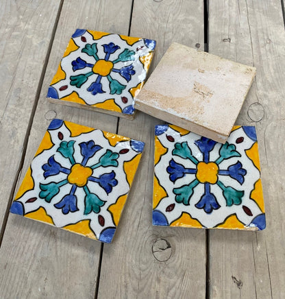 Handmade Moroccan Zellige Tiles for Walls & Floors – 10x10 cm Colorful Ceramic Tiles | Fez Pottery