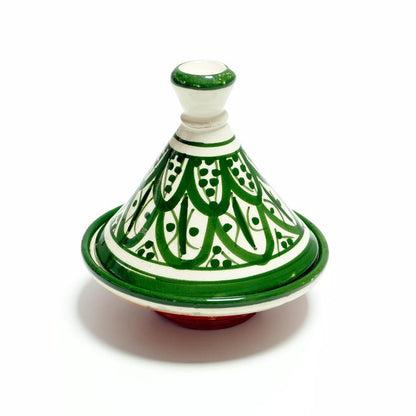 Mini Tajine Marocain Fait Main – Pot à Épices Céramique Décoratif | Poterie Traditionnelle de Fez (6 mini tajines)