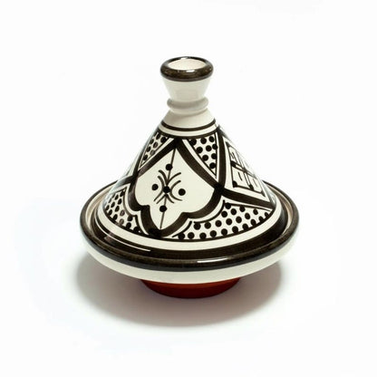 Mini Tajine Marocain Fait Main – Pot à Épices Céramique Décoratif | Poterie Traditionnelle de Fez (6 mini tajines)
