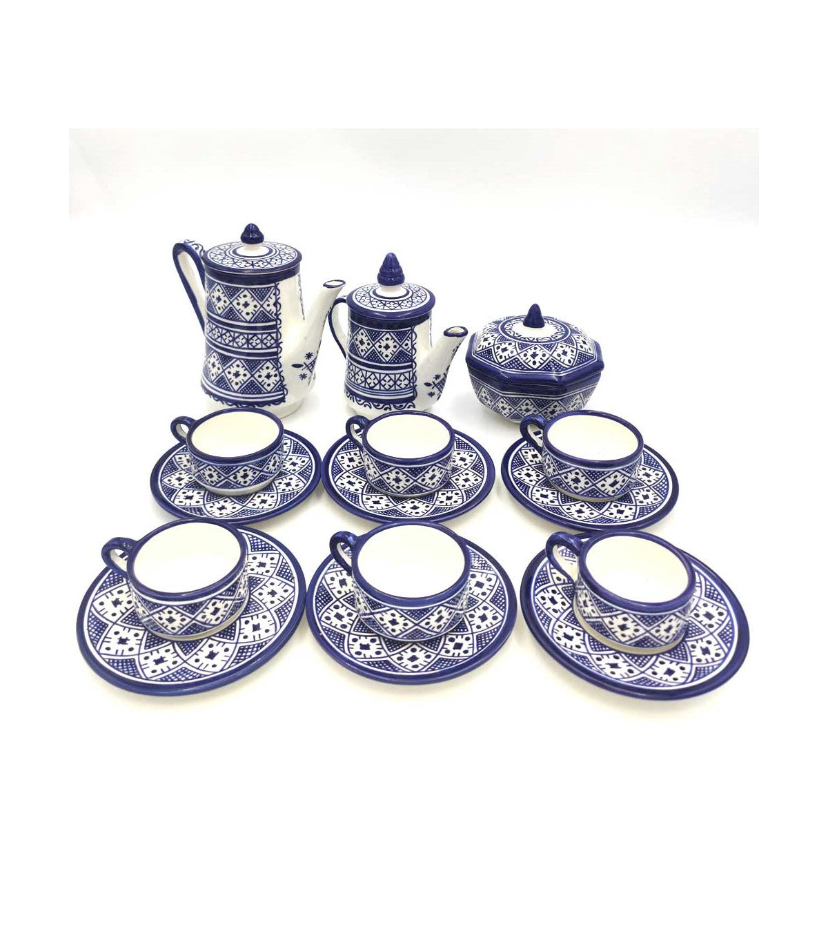 Luxury Fez Coffee Set – Handcrafted & Traditionally Decorated