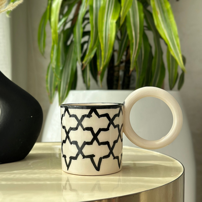 "Handmade & Hand-Painted Ceramic Mugs – Microwave & Dishwasher Safe"