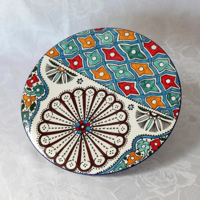Moroccan pottery Handmade Hand painted Art Artisanal Fez pottery