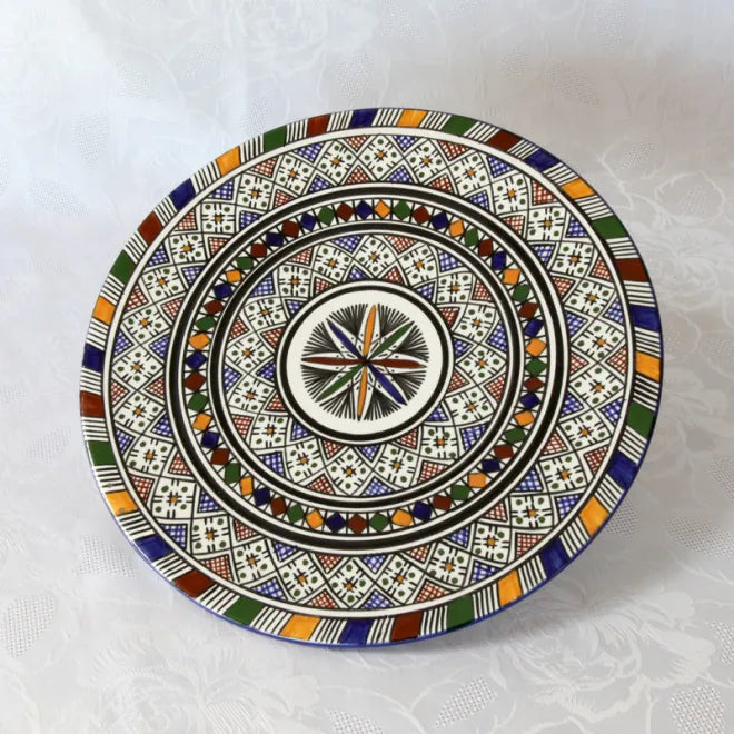 Moroccan pottery Handmade Hand painted Art Artisanal Fez pottery