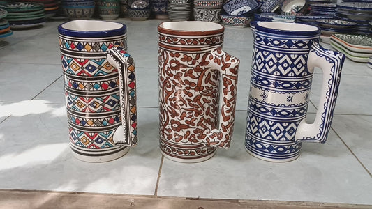 Serving Pitchers & Carafes – Handmade from White Clay, Lead-Free & Dishwasher Safe