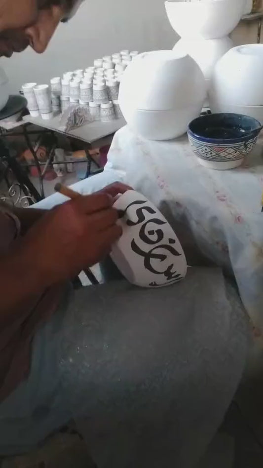 6 salad bowl handmade and hand painted