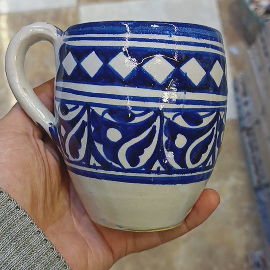 Moroccan pottery Handmade Hand painted Art Artisanal Fez pottery