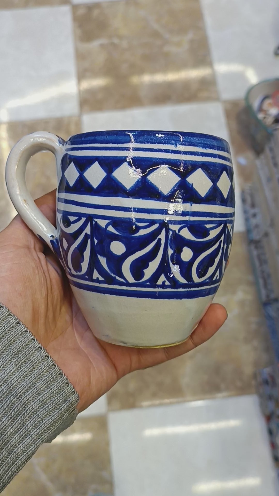 Moroccan pottery Handmade Hand painted Art Artisanal Fez pottery